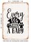 DECORATIVE METAL SIGN - Every Dog Needs a Baby - 5  - Vintage Rusty Look